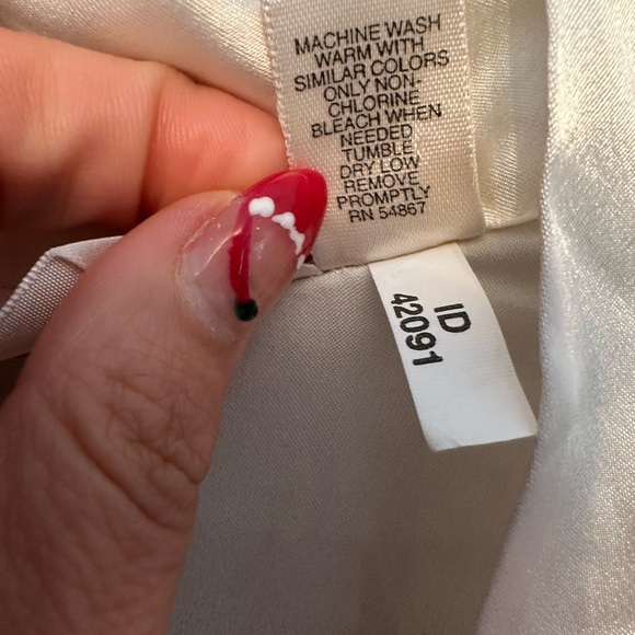 Victoria's Secret White Satin Robe w/ Original Tie One Size - Picture 3 of 7